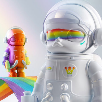 MEGA SPACE MOLLY 400% Rainbow