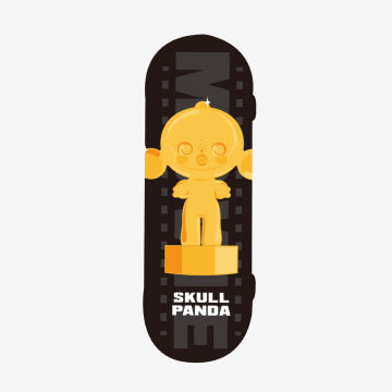 SKULLPANDA Action! Cut! Finger Skateboard Badge