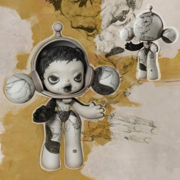 MEGA α SKULLPANDA 400% Egon Schiele