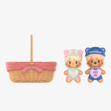 Sweet Bean Cookie Basket Figurine