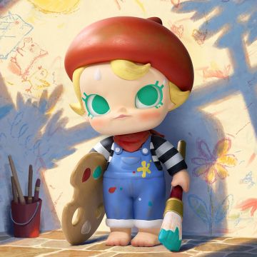 Baby Molly Future Painter Figurine