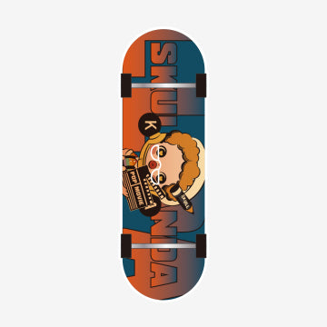 SKULLPANDA Action! Cut! Finger Skateboard Badge
