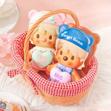 Sweet Bean Cookie Basket Figurine