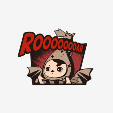 Pucky Flying Babies Badge