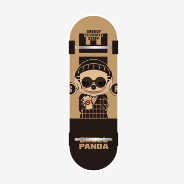 SKULLPANDA Action! Cut! Finger Skateboard Badge