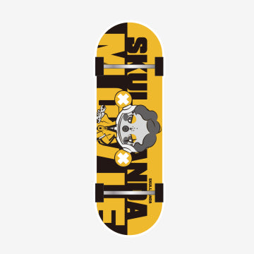 SKULLPANDA Action! Cut! Finger Skateboard Badge