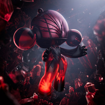 MEGA α SKULLPANDA 1000% Red Crystal