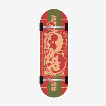 SKULLPANDA Action! Cut! Finger Skateboard Badge
