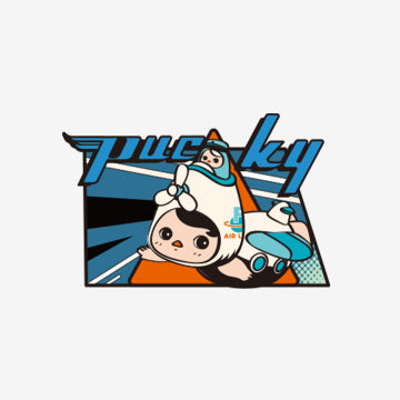Pucky Flying Babies Badge