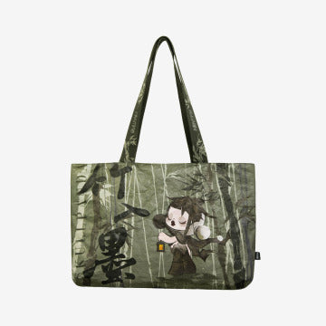 SKULLPANDA The Ink Plum Blossom Series-Tote Bag