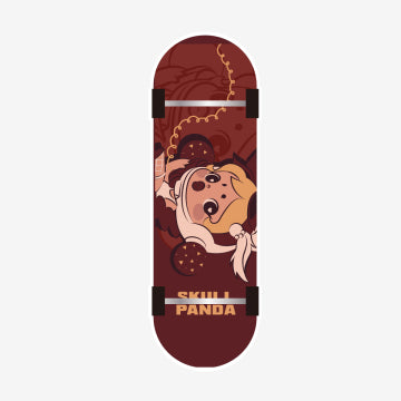 SKULLPANDA Action! Cut! Finger Skateboard Badge