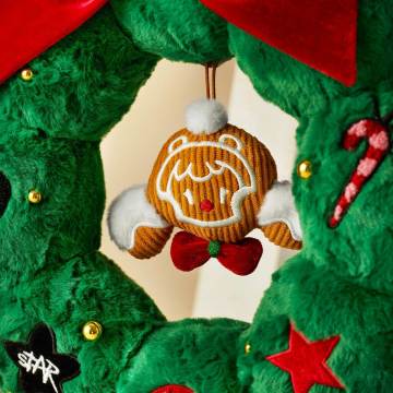 SKULLPANDA Tell Me What You Want Series Plush Wreath Pendant