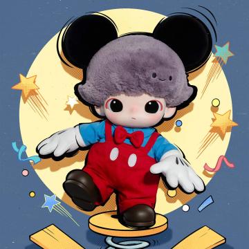 DIMOO WORLD × DISNEY Series-Mickey Vinyl Plush Bag