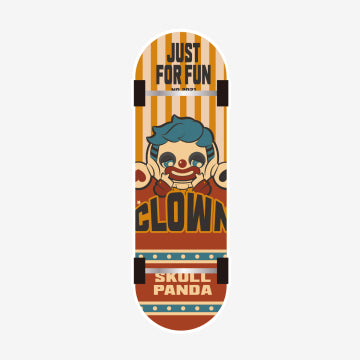 SKULLPANDA Action! Cut! Finger Skateboard Badge