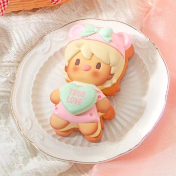 Sweet Bean Cookie Basket Figurine