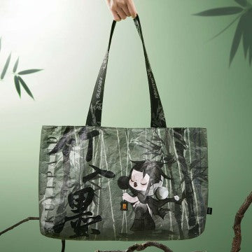 SKULLPANDA The Ink Plum Blossom Series-Tote Bag