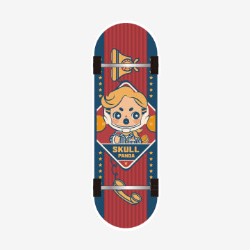 SKULLPANDA Action! Cut! Finger Skateboard Badge