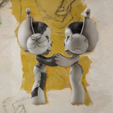 MEGA α SKULLPANDA 400% Egon Schiele