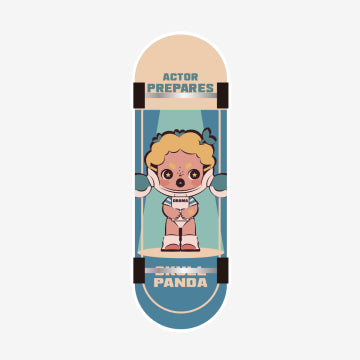 SKULLPANDA Action! Cut! Finger Skateboard Badge