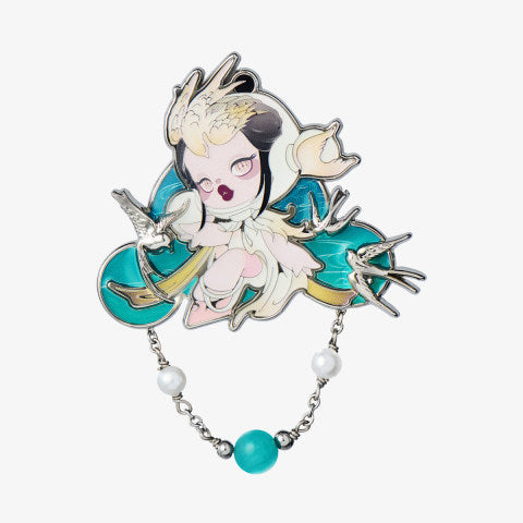 SKULLPANDA The Ink Plum Blossom Series-Tote Bag
