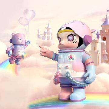 MEGA COLLECTION 400%+100% SPACE MOLLY × Care Bears-Care-a-lot Bear