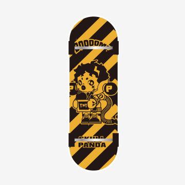 SKULLPANDA Action! Cut! Finger Skateboard Badge