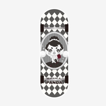 SKULLPANDA Action! Cut! Finger Skateboard Badge